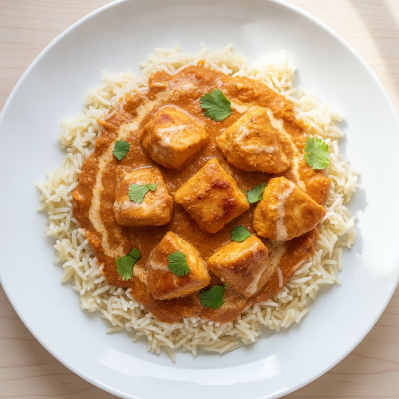 Indian Butter Chicken with Basmati Rice