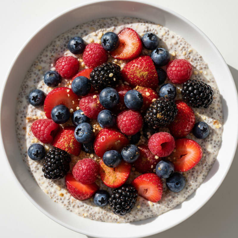 Berry Chia Seed Pudding