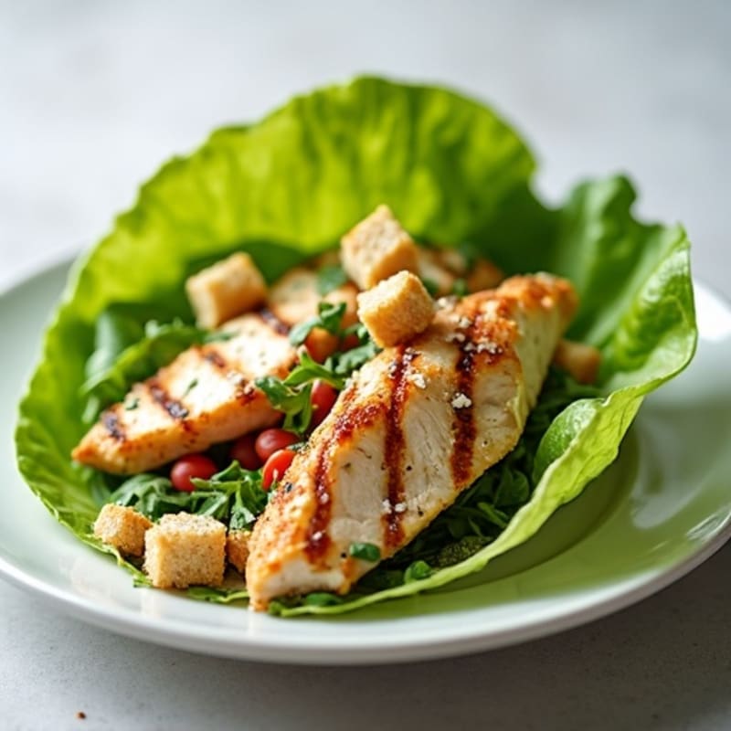 Grilled Chicken Caesar Lettuce Wrap