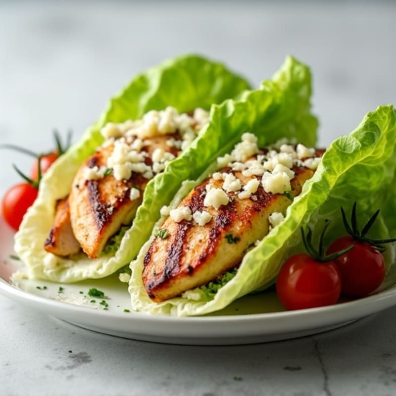 Grilled Chicken Caesar Lettuce Wrap
