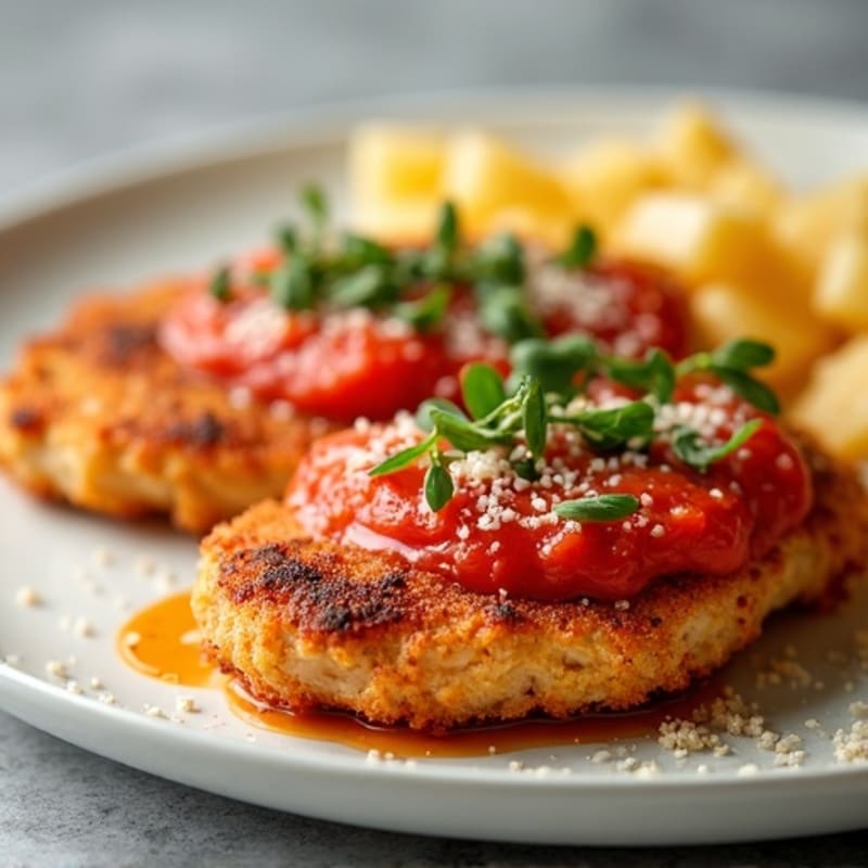 Healthy Crispy Chicken Parmesan