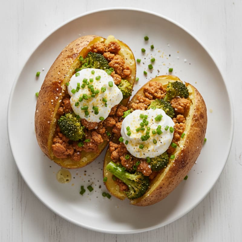 Loaded Baked Potatoes with Chives