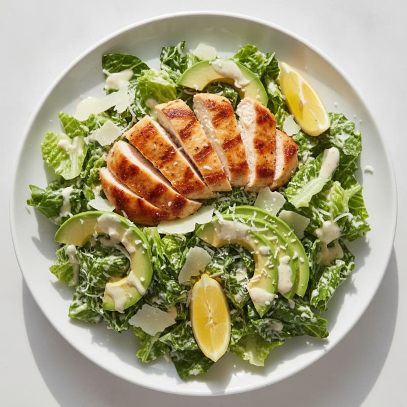 Pan-Seared Chicken Caesar Salad