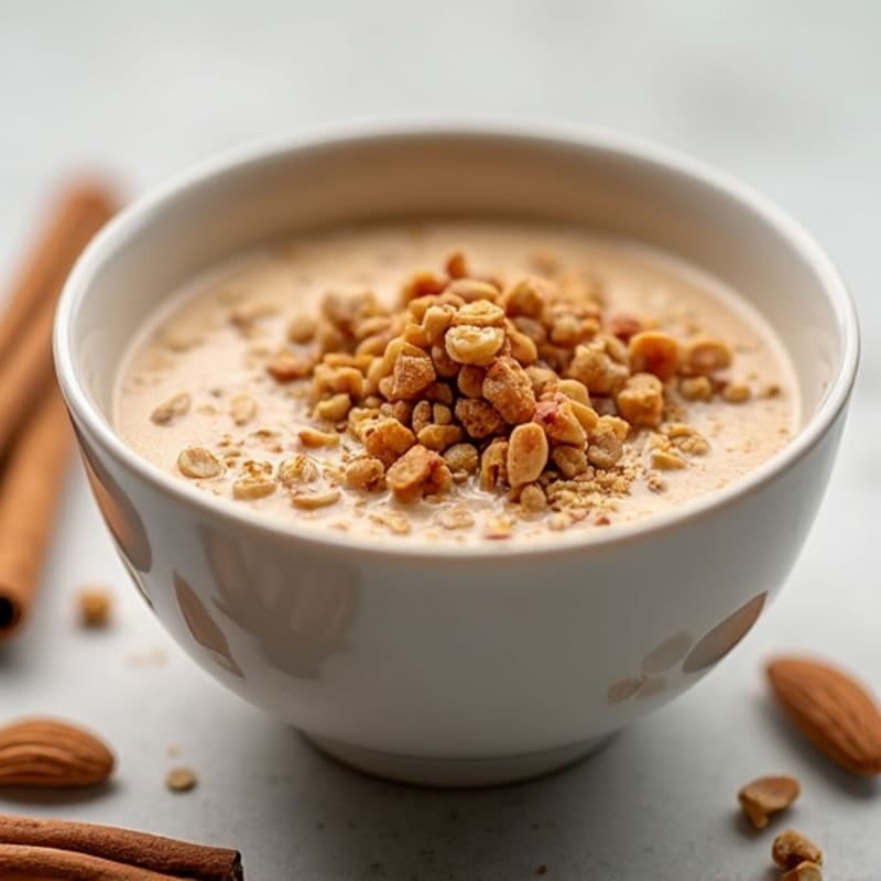 Creamy Chai Spiced Oatmeal with Toasted Nuts