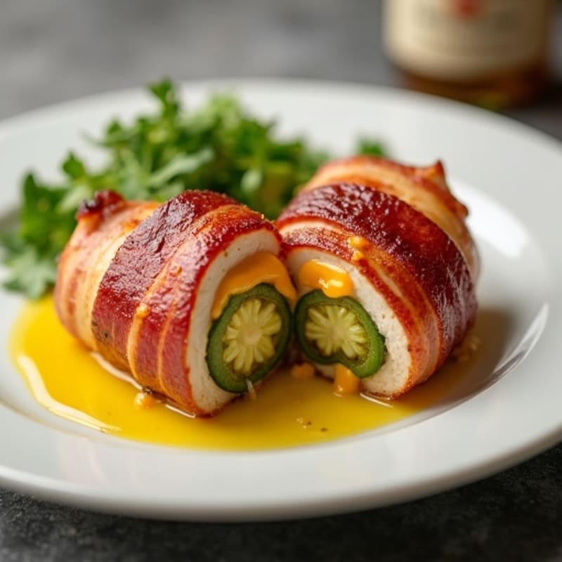 Crispy Bacon-Wrapped Jalapeño Stuffed Chicken