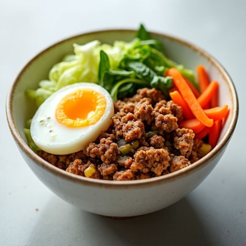 Savory Ground Pork and Cabbage Egg Roll Bowl