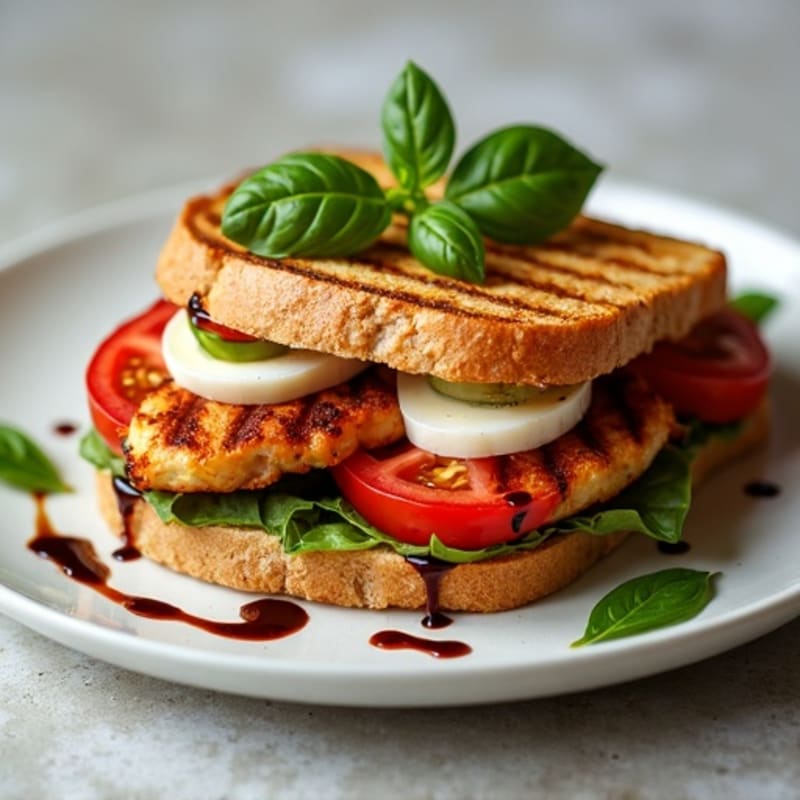 Crispy Grilled Caprese Sandwich