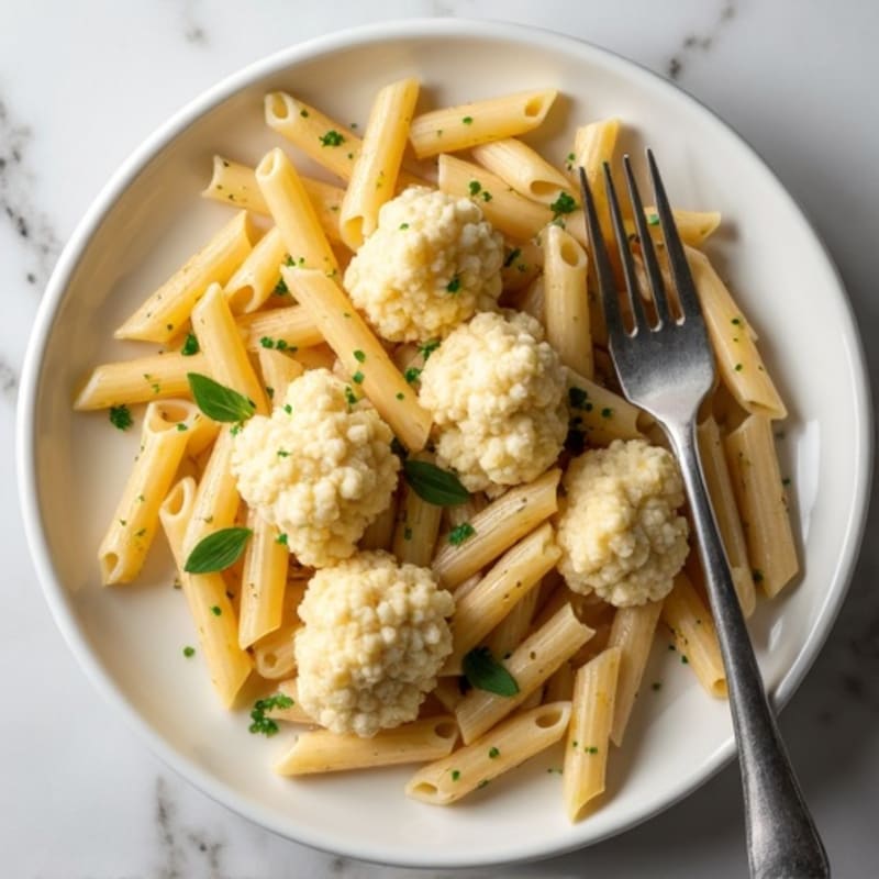 Creamy Cauliflower Alfredo Chicken Pasta