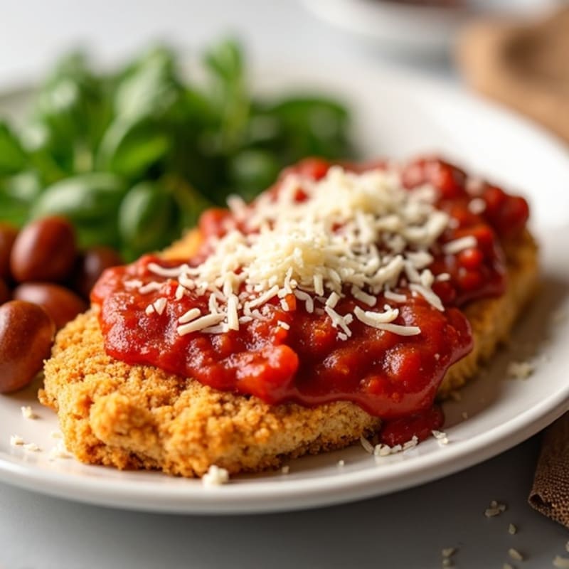Healthy Crispy Chicken Parmesan