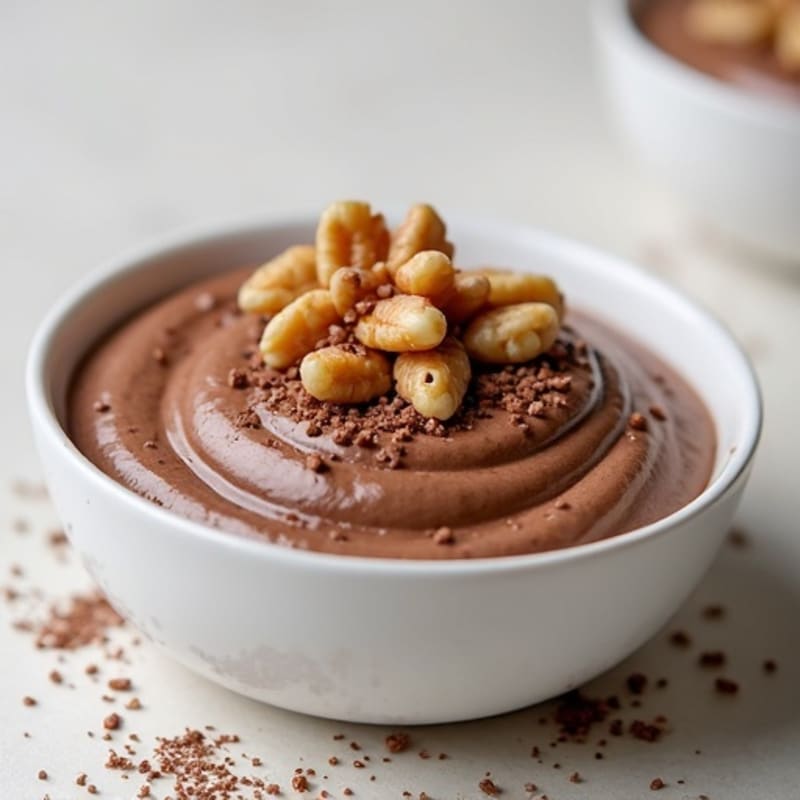 Silky Chocolate Protein Pudding with Greek Yogurt