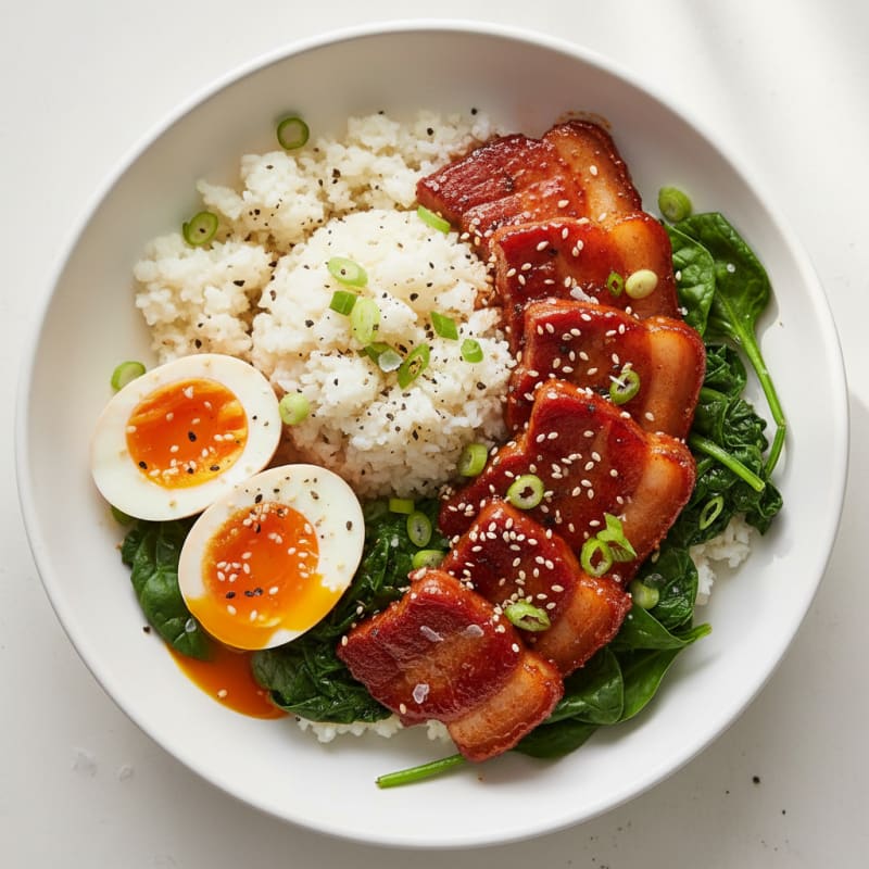 Spicy Gochujang Pork Belly Bowl
