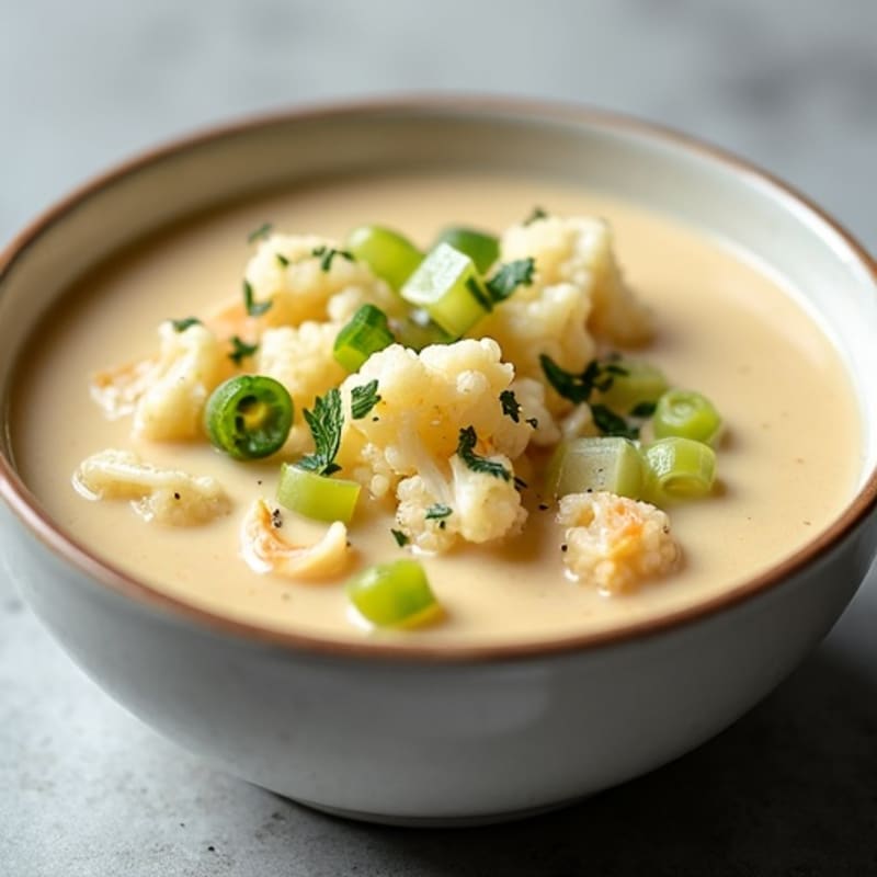 Creamy Cauliflower Clam Chowder