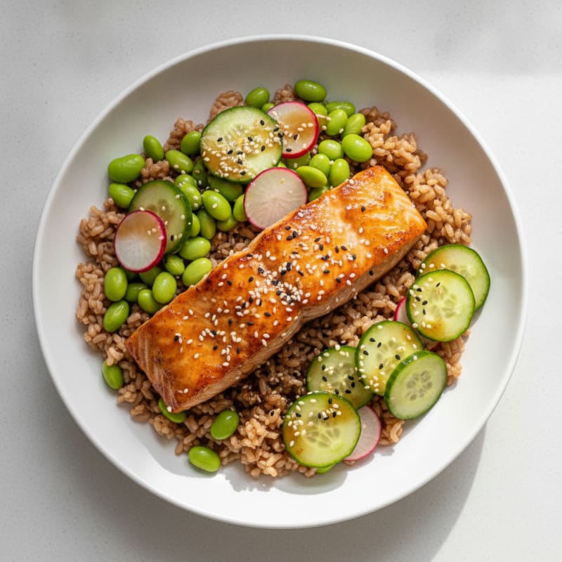 Sushi-Style Salmon Rice Bowl