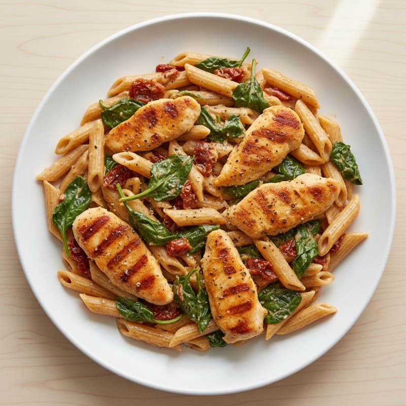 Creamy Tuscan Chicken Skillet with Pasta