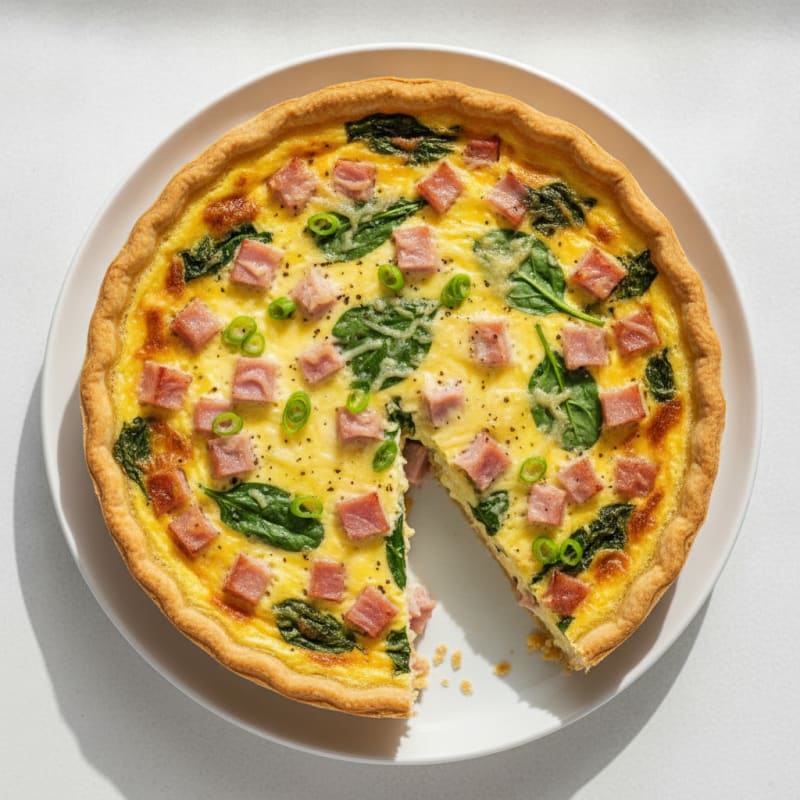Classic French Ham and Cheese Quiche