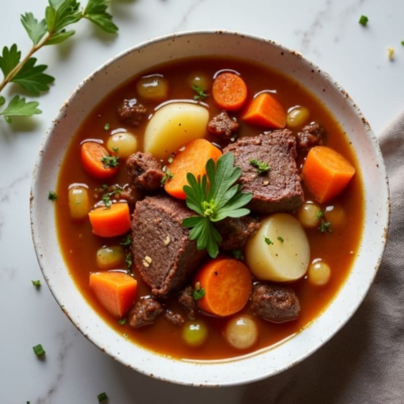 Hearty Grass-Fed Beef and Root Vegetable Stew