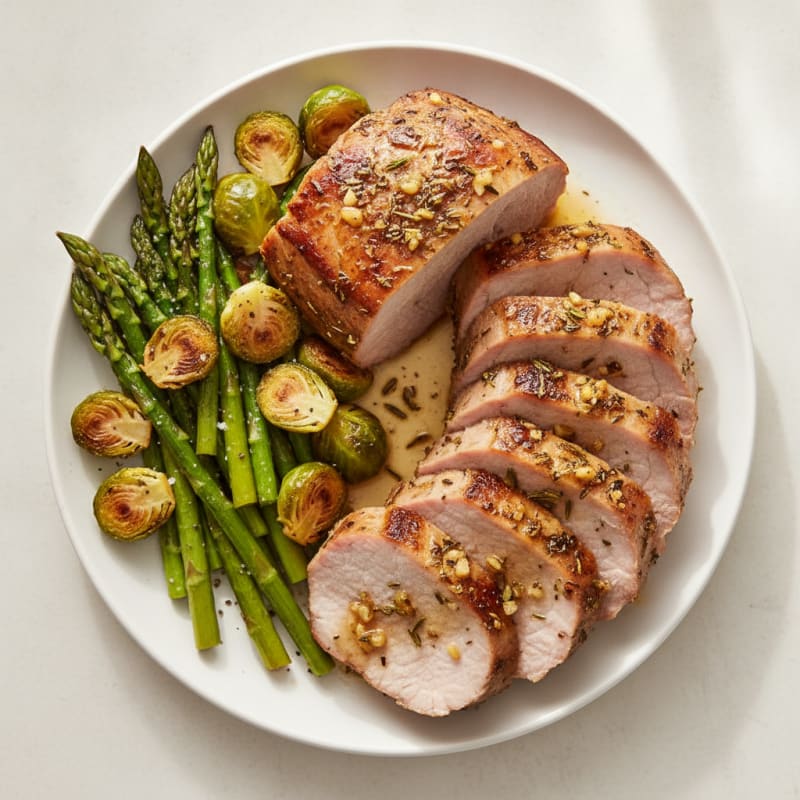 Garlic Herb Roasted Pork Loin