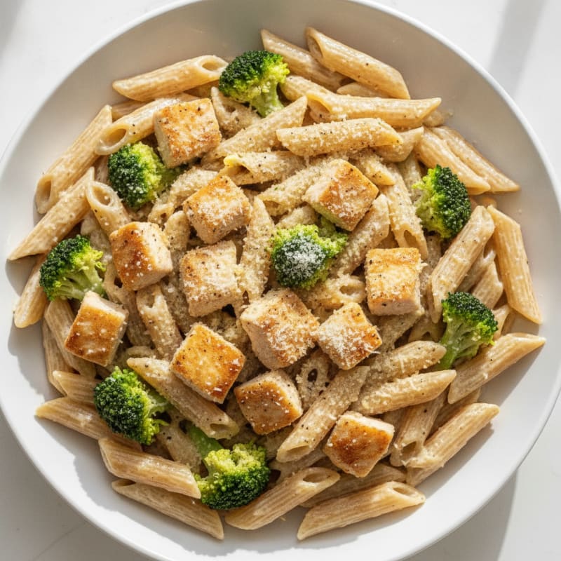 Garlic Parmesan Chicken Alfredo Pasta