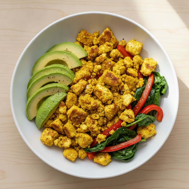 Turmeric Tofu Scramble Power Bowl