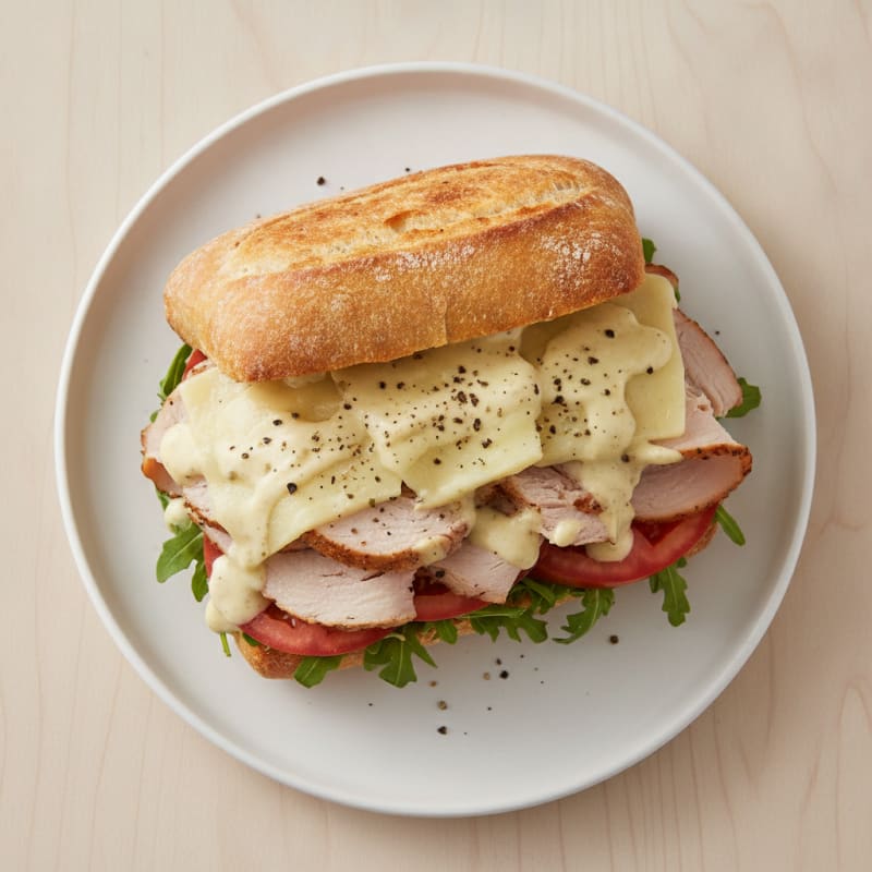 Turkey and Provolone Ciabatta Sandwich