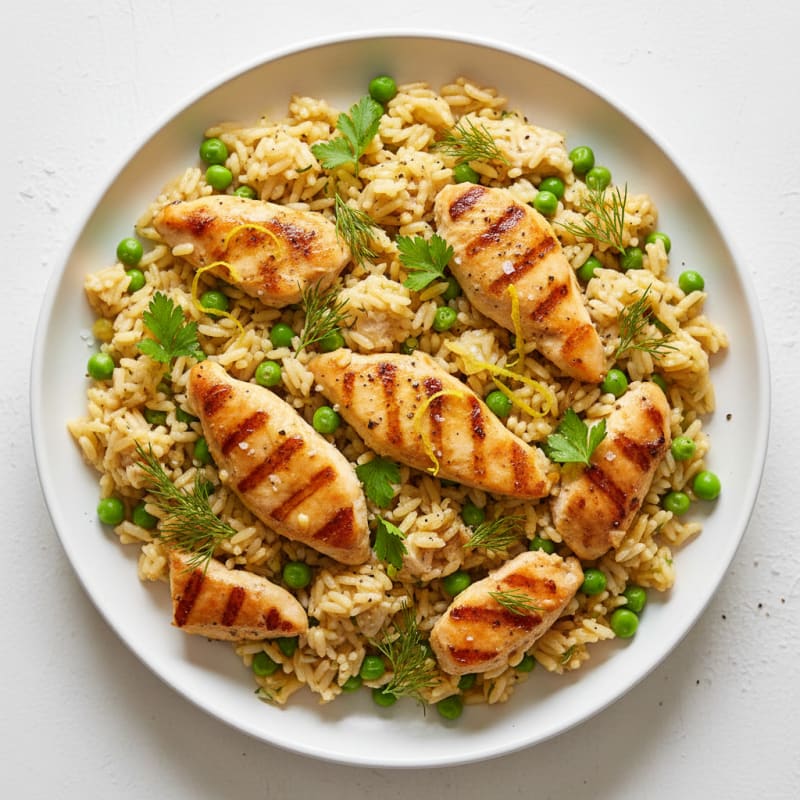 Zesty Lemon Herb Rice Pilaf
