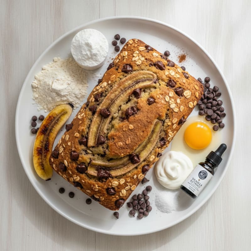 Chocolate Chip Banana Bread Loaf