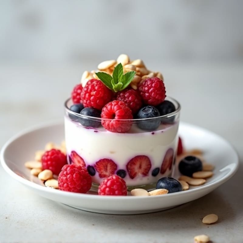 Creamy Greek Yogurt Protein Parfait with Mixed Berries