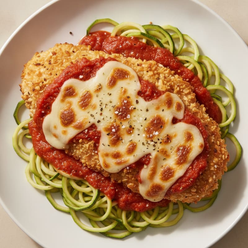 Crispy Chicken Parmesan with Marinara