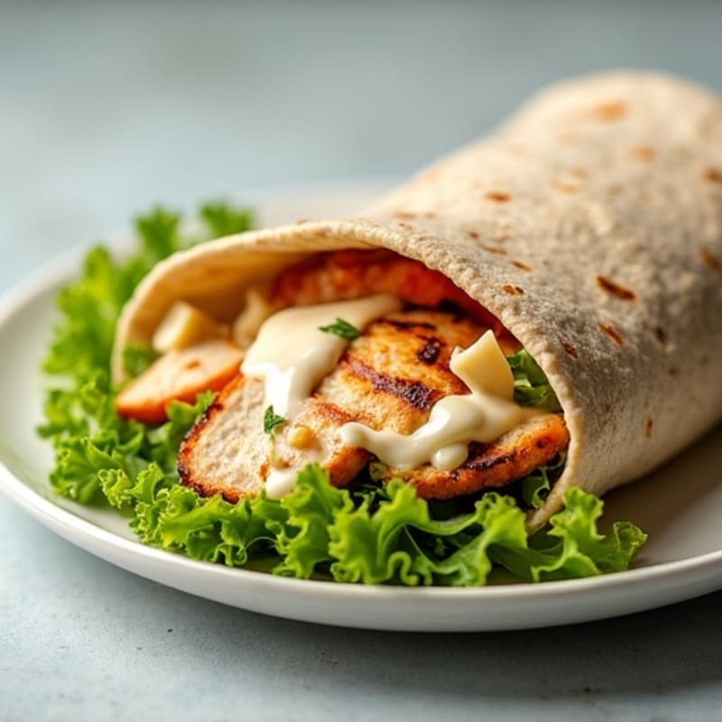 Creamy Grilled Chicken Caesar Wrap