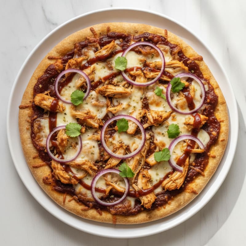 High-Protein BBQ Chicken Pizza