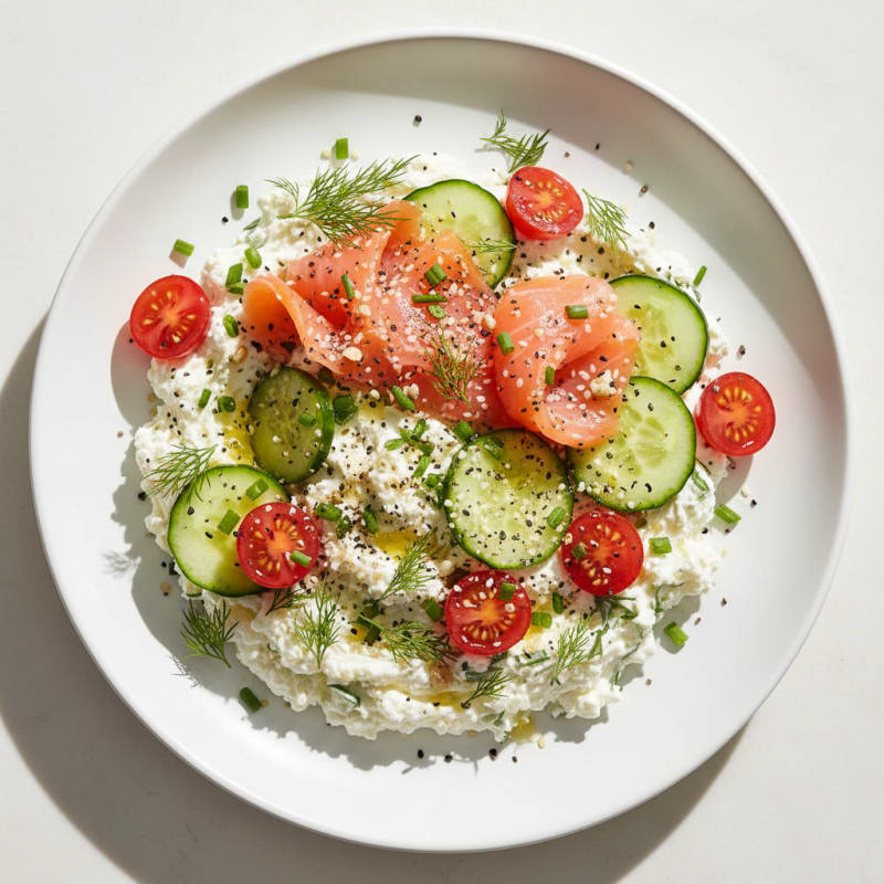 Herby Cottage Cheese Everything Bagel Bowl