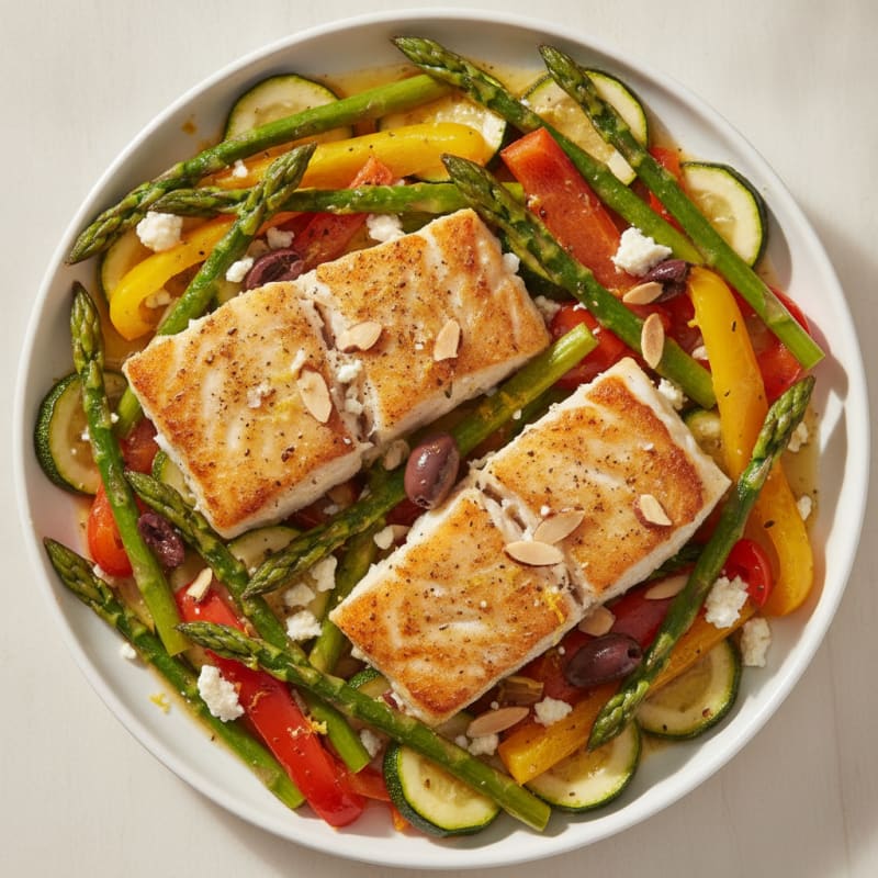 Sheet Pan Lemon Herb Cod and Asparagus