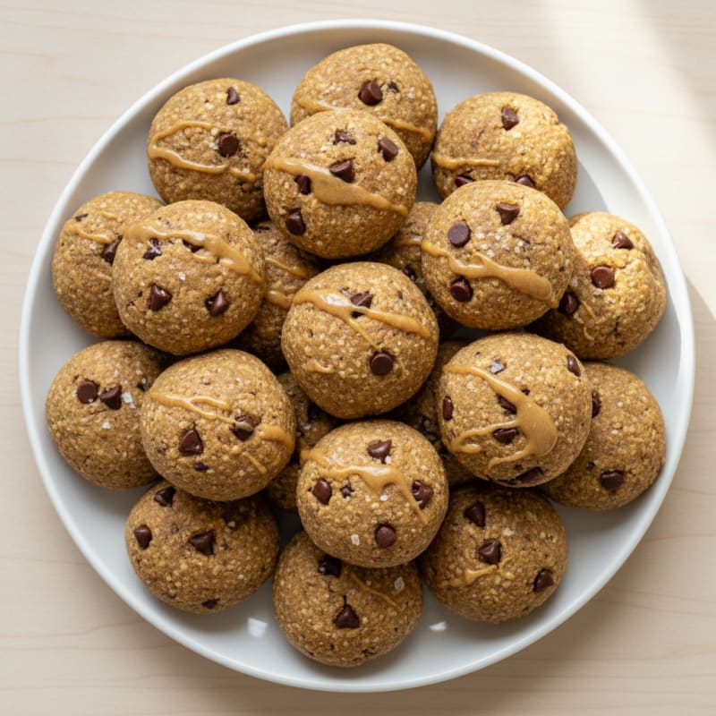 No-Bake Chocolate Chip Protein Bites