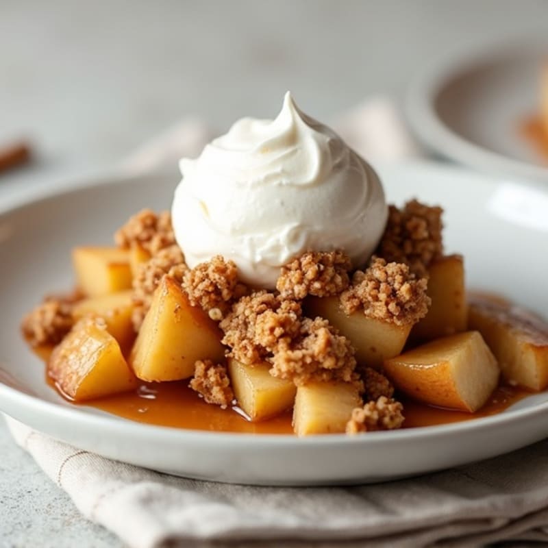 Baked Apple Crumble with Cinnamon Oat Topping