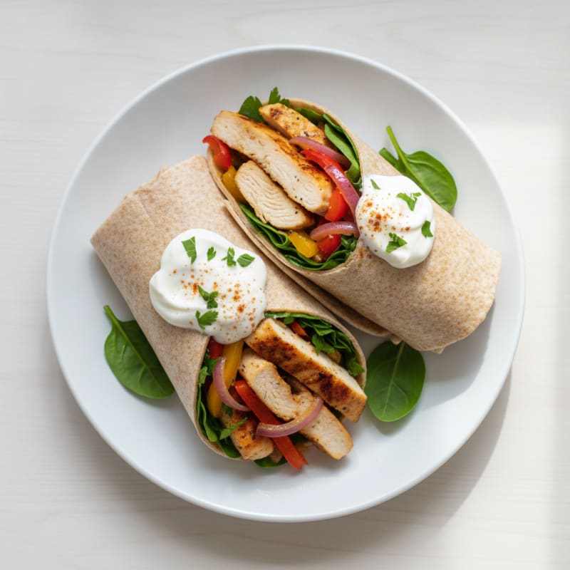 Chicken and Veggie Protein Wrap