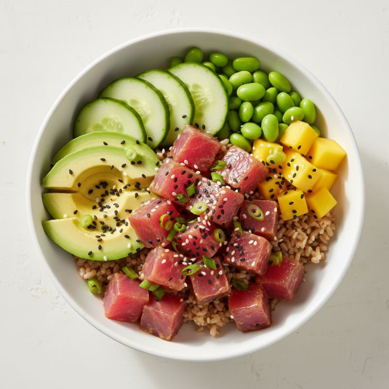Zesty Hawaiian Tuna Poke Bowl