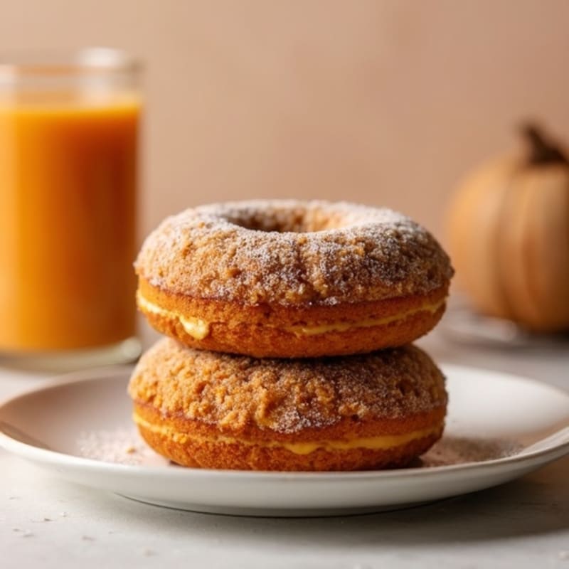 Protein-Packed Baked Pumpkin Spice Donuts