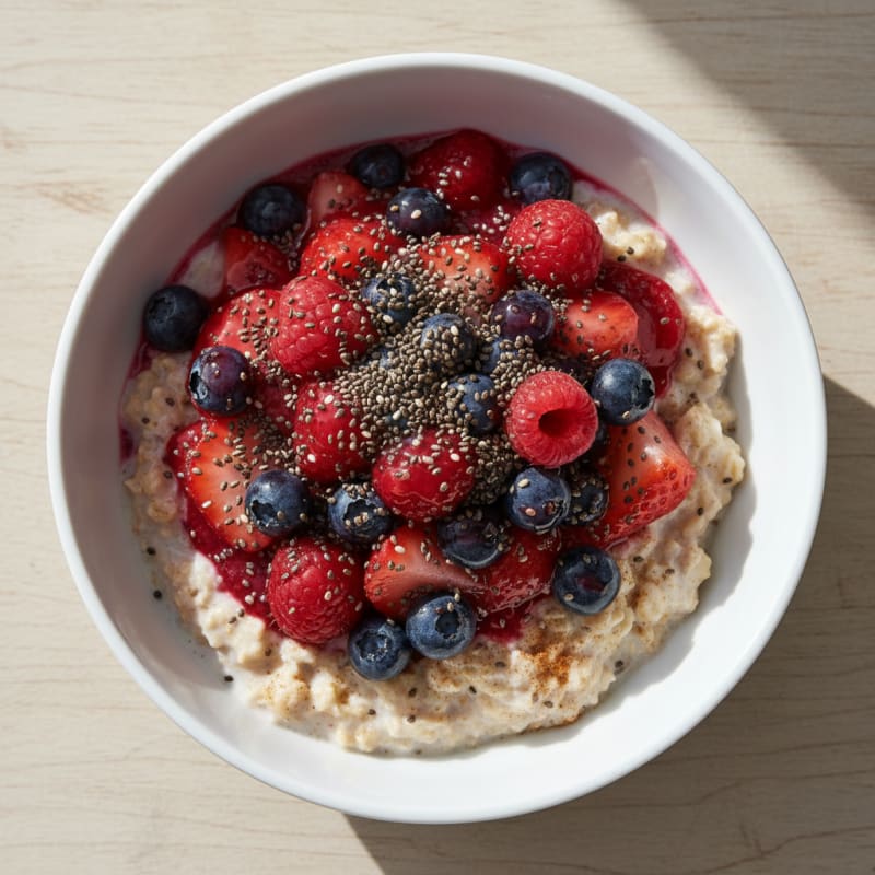 Berry Chia Overnight Oats