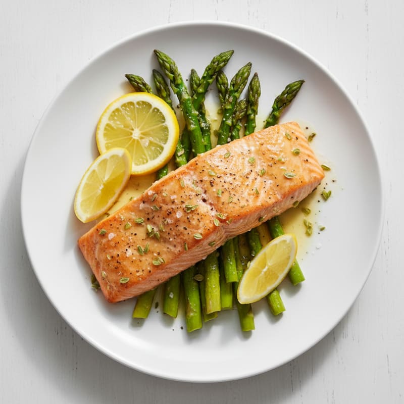 Sheet Pan Lemon Herb Salmon with Asparagus