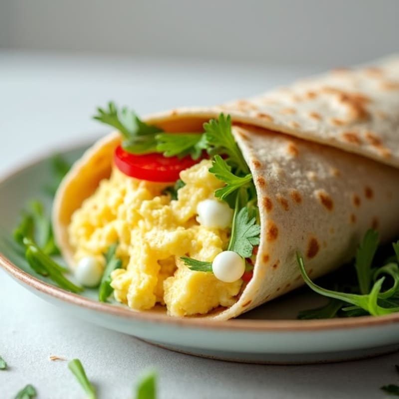 Healthy Creamy Egg Salad Wrap