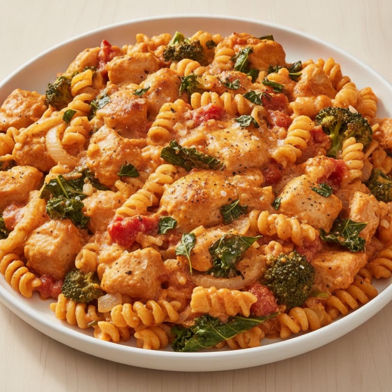 Herby Chicken & Banza Pasta Bake
