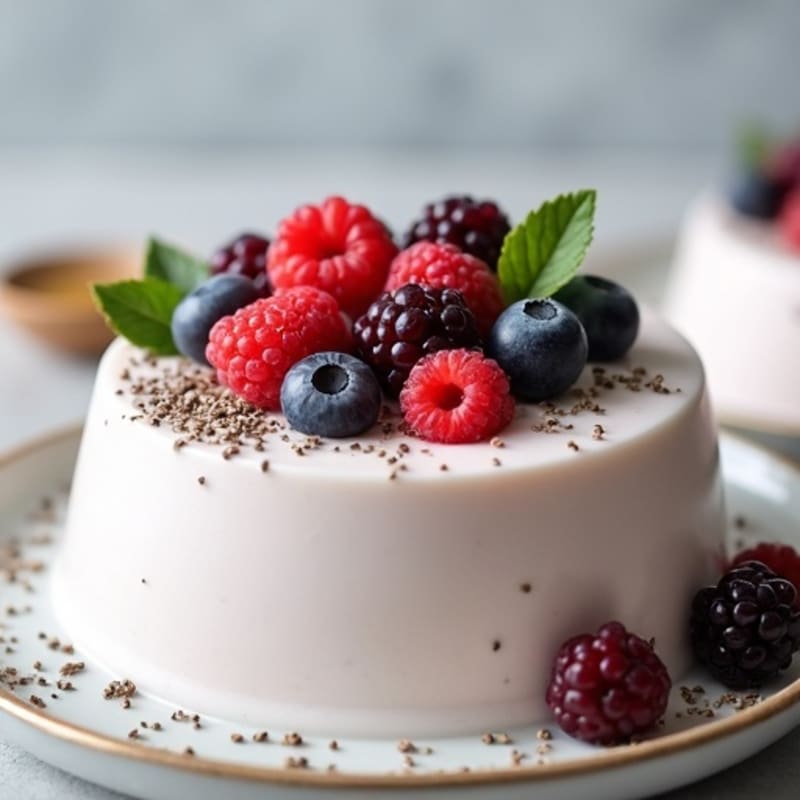 Creamy Greek Yogurt Protein Mousse with Berries
