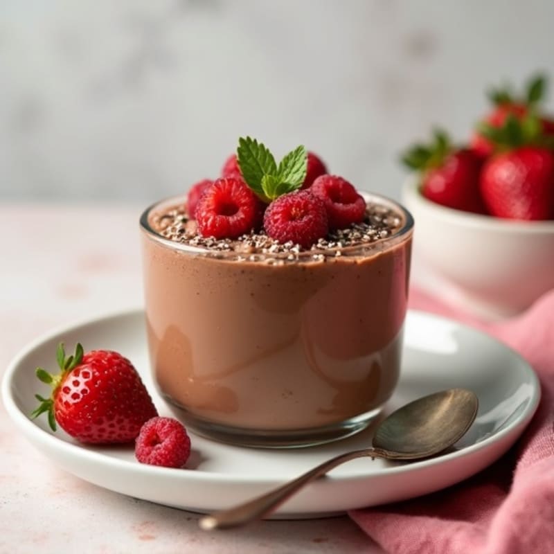 Silky Chocolate Protein Pudding with Greek Yogurt