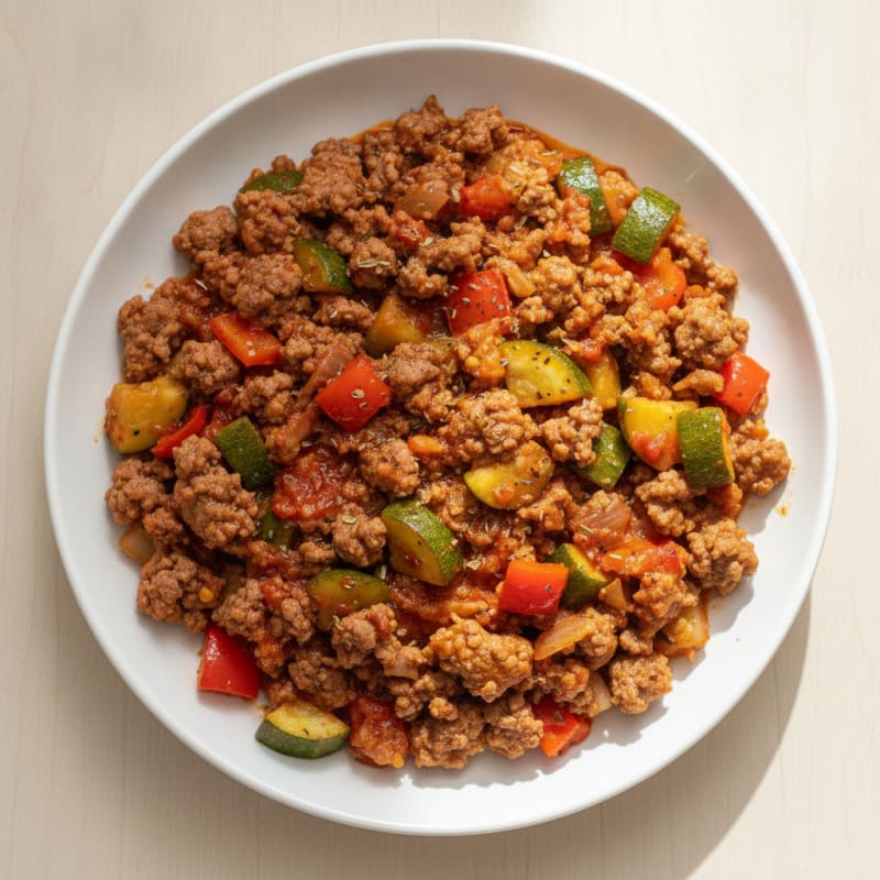 Ground Beef and Vegetable Skillet