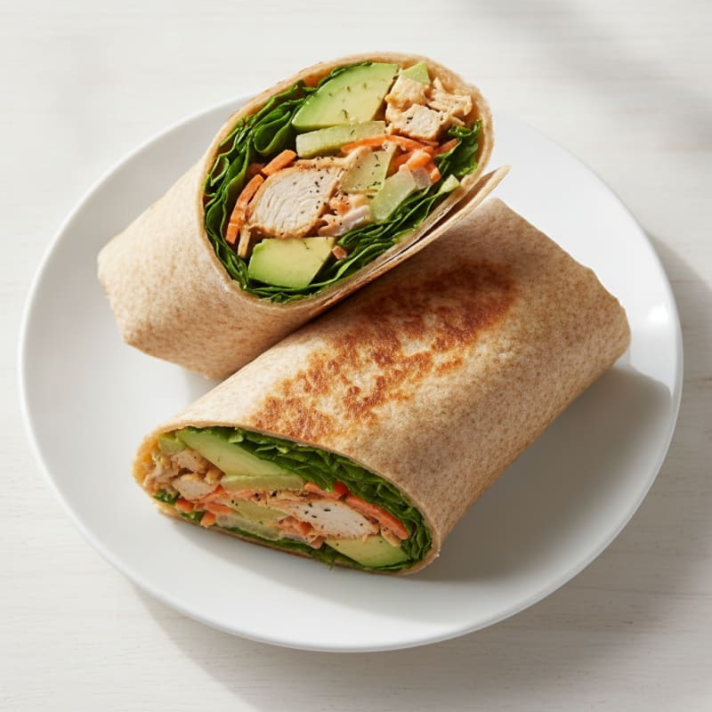 Buffalo Ranch Chicken Salad Wrap