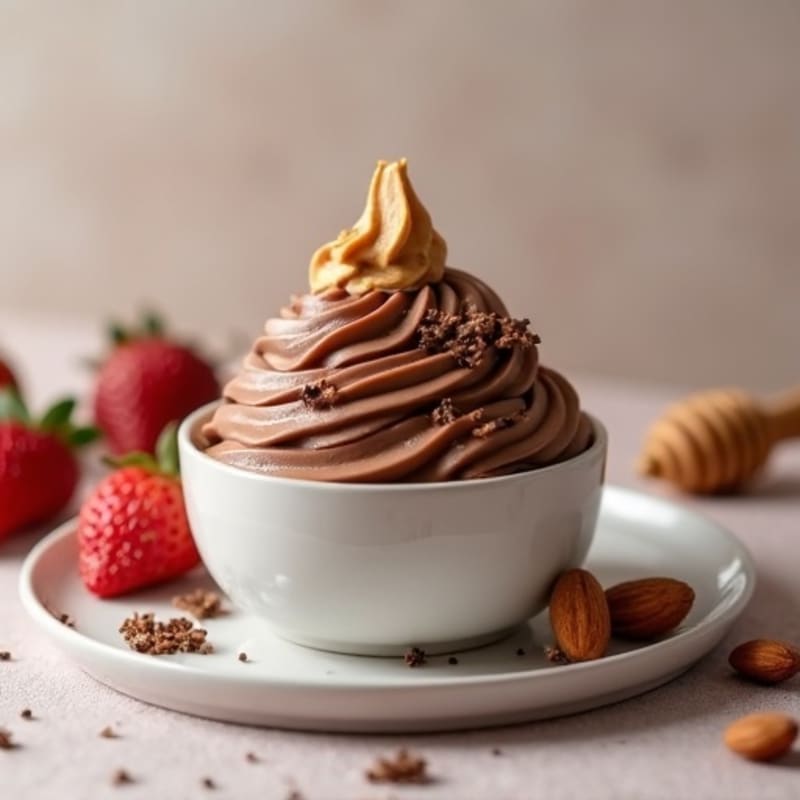 Silky Chocolate Protein Pudding with Greek Yogurt