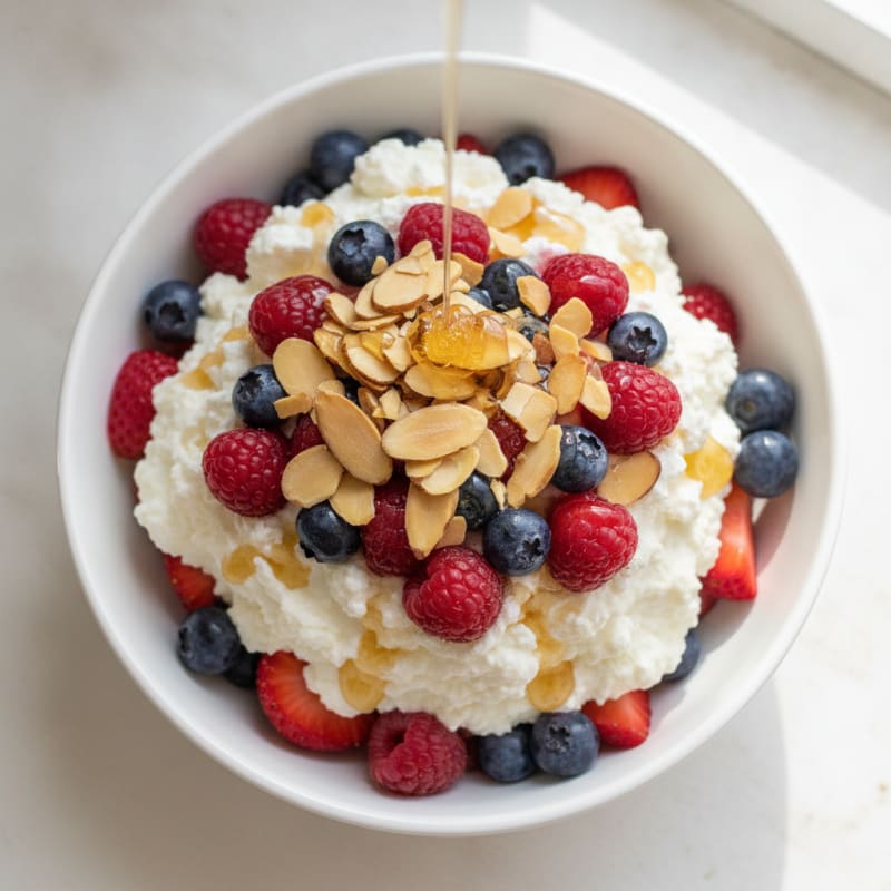 Greek Yogurt Protein Parfait with Mixed Fruit