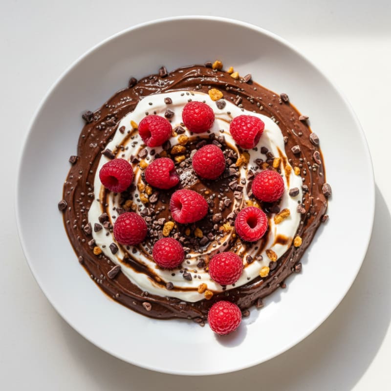 Silky Chocolate Protein Pudding with Greek Yogurt