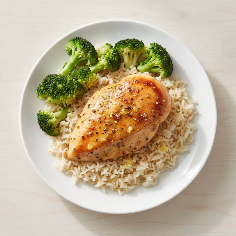 Lemon Herb Roasted Chicken with Rice