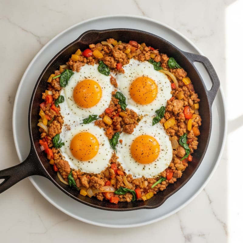 Hearty Grand Slam Breakfast Skillet